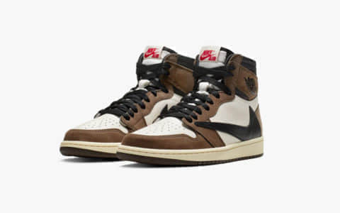 Travis Scott x Air Jordan 1 High OG TS SP 乔丹倒钩款 货号：CD4487-100