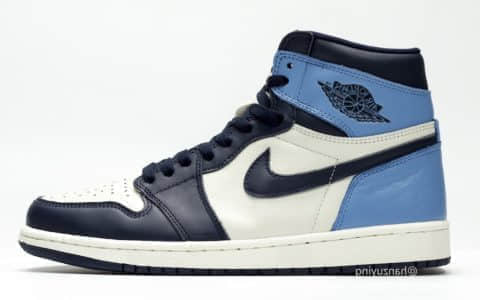 Air Jordan 1 Retro High OG “Obsidian” 货号：555088-140