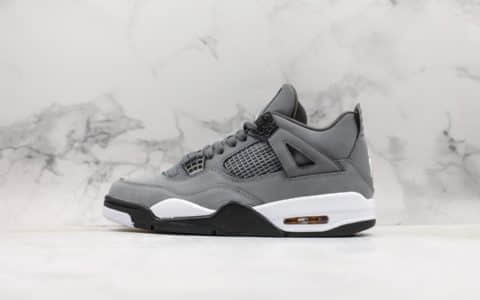 乔丹Air Jordan 4 Retro Cool Grey纯原版本AJ4酷灰配色原档案数据开发原盒原标实战篮球鞋 货号：308497-007