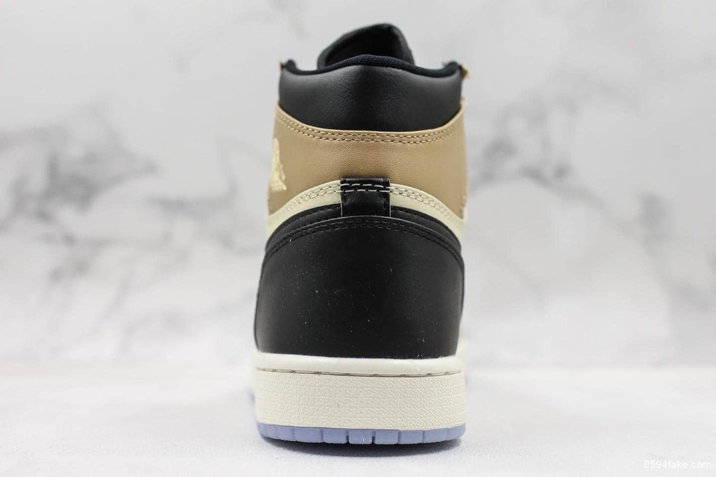 乔丹Air Jordan 1 Fossil公司级版本奶茶配色乔1高帮水晶第顶级复刻板鞋正确中底区别市面通货版本 货号：AH7389-003
