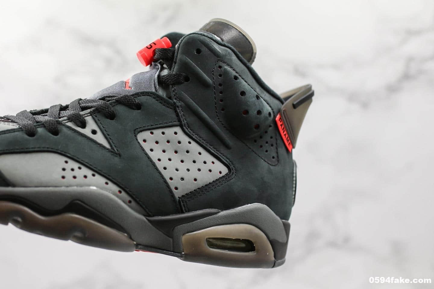 乔丹Air Jordan 6 x PSG大巴黎AJ6纯原版本麂皮材质原楦头原纸板原鞋开模打造区别市面通货版本 货号：CK1229-001