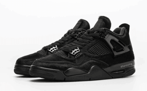 不是马毛是牛毛！也不是“黑猫”而是Air Jordan 4“ Pony Hair”！ 货号：CK2925-001