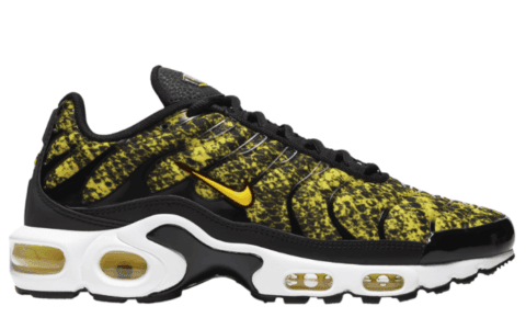狂野黑黄蛇纹！这双Nike Air Max Plus“ Yellow Snakeskin”你能hod住吗？ 货号：CT1555-001