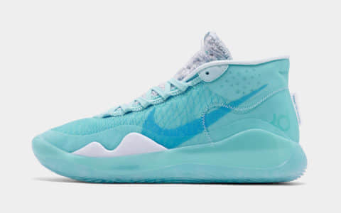 清爽蓝色调！这双Nike KD 12你打几分？ 货号：AR4229-400