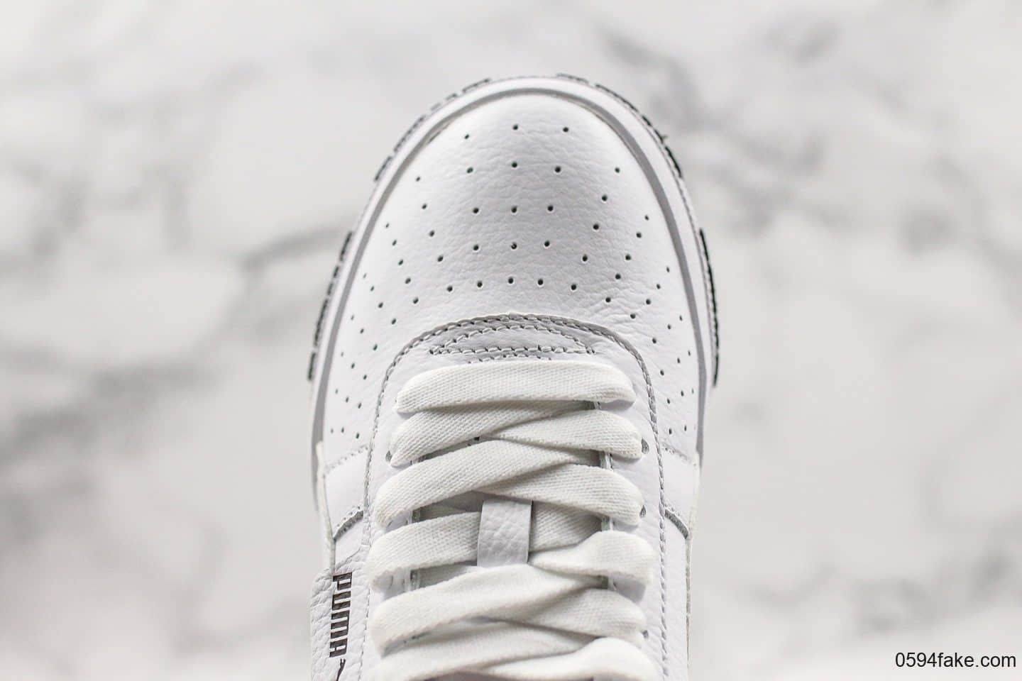 彪马Puma Cali Wins三明治厚底松糕鞋复古板鞋黑白公司级进口皮料原盒原标 货号:370811-01