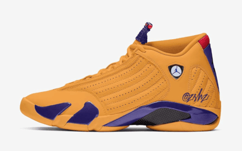 Air Jordan 14再曝新配色！这双“ University Gold”你打几分？ 货号：487471-700