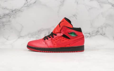 乔丹Air Jordan 1 Retro '97纯原版本中帮猫眼AJ1红色原厂内置气垫原盒原标鞋开模 货号：555071-661