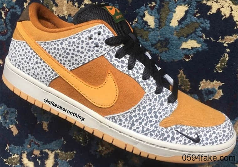 Nike SB Dunk Low “Safari” 首度曝光!好看哭了!