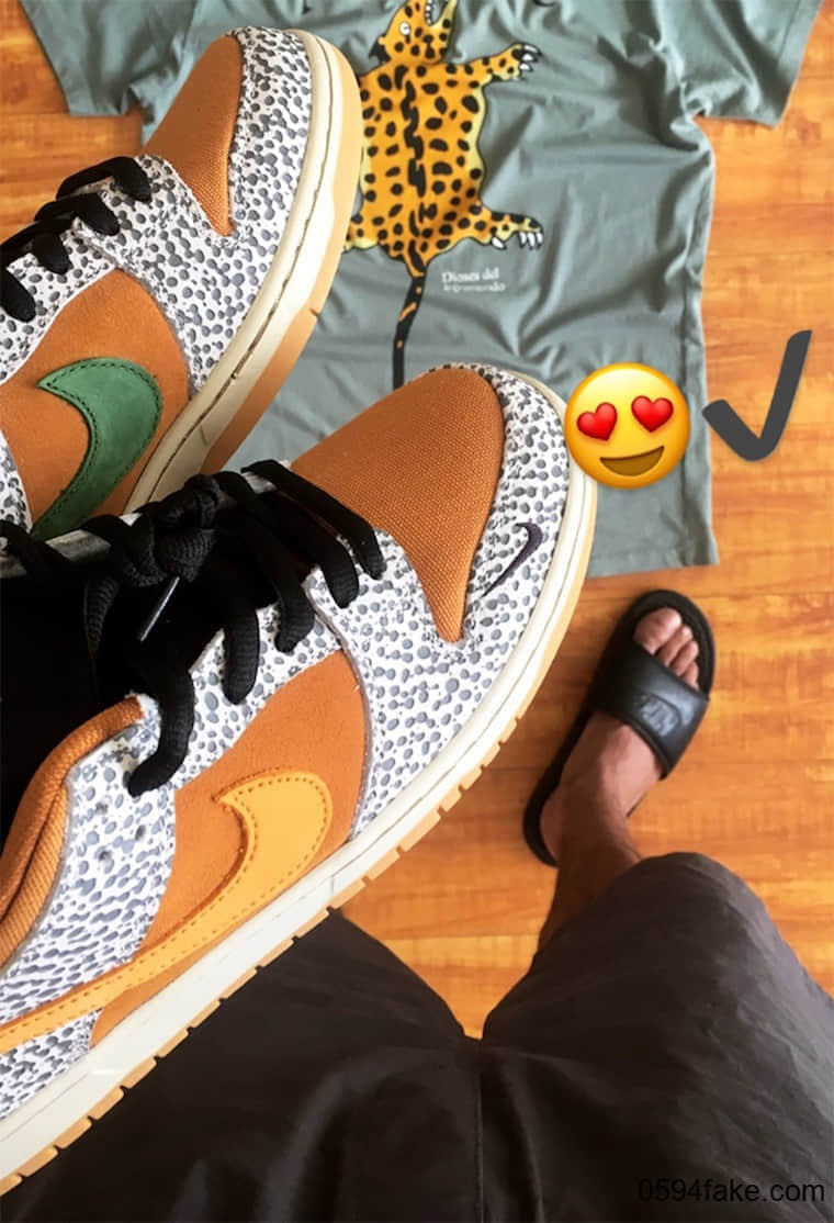 Nike SB Dunk Low “Safari” 首度曝光!好看哭了!