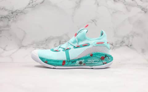 安德玛Under Armour Curry 6 Select Camp纯原版本库里6代薄荷绿训练营配色内置HOVR中底正确卡色原盒原标