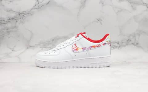 耐克Nike Air Force 1 Low Year of the Rat CNY纯原版本低帮空军一号中国红涂鸦鼠年限定内置气垫原档案数据开发一比一打造 货号：CU2980-191