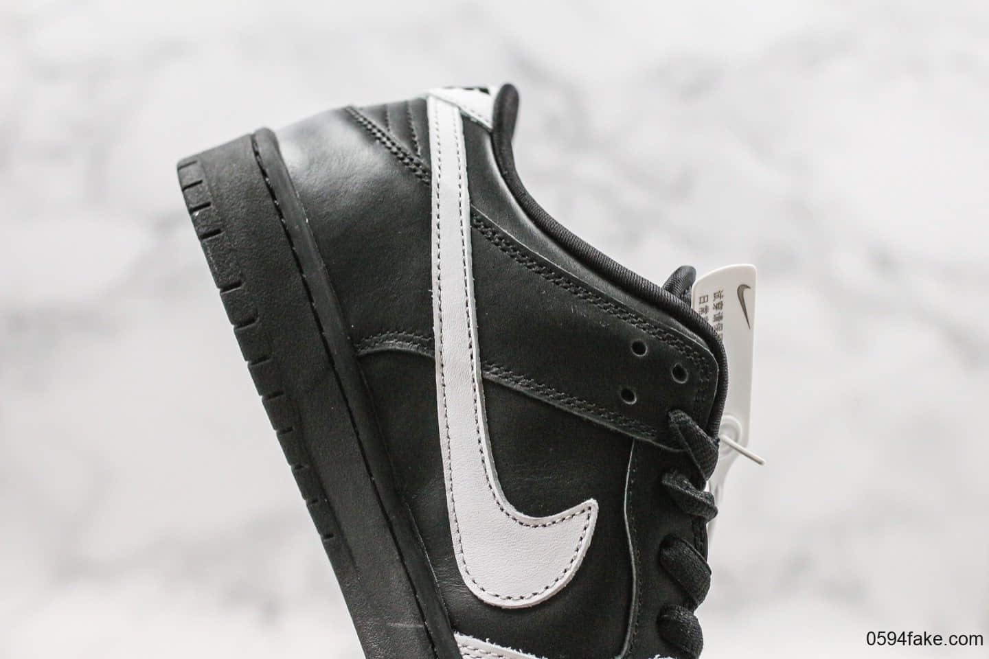 耐克Nike Dunk SB Low复古休闲板鞋阴阳太极鸳鸯真标带半码贝利定制头层皮料 货号:313170-023