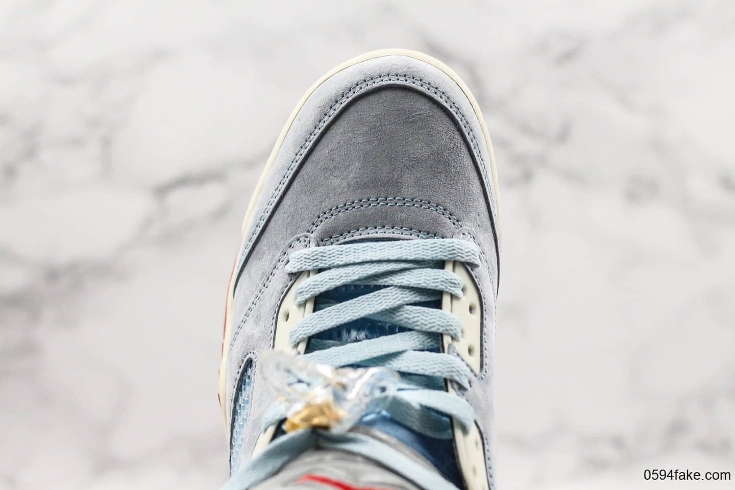 乔丹Air Jordan 5 Trophy Room x Ice Blue纯原版本联名款AJ5乔丹之子亲友家族联名鞋面采用进口牛巴革打造原档案数据开发区别市面低版本 货号:CI1899-400