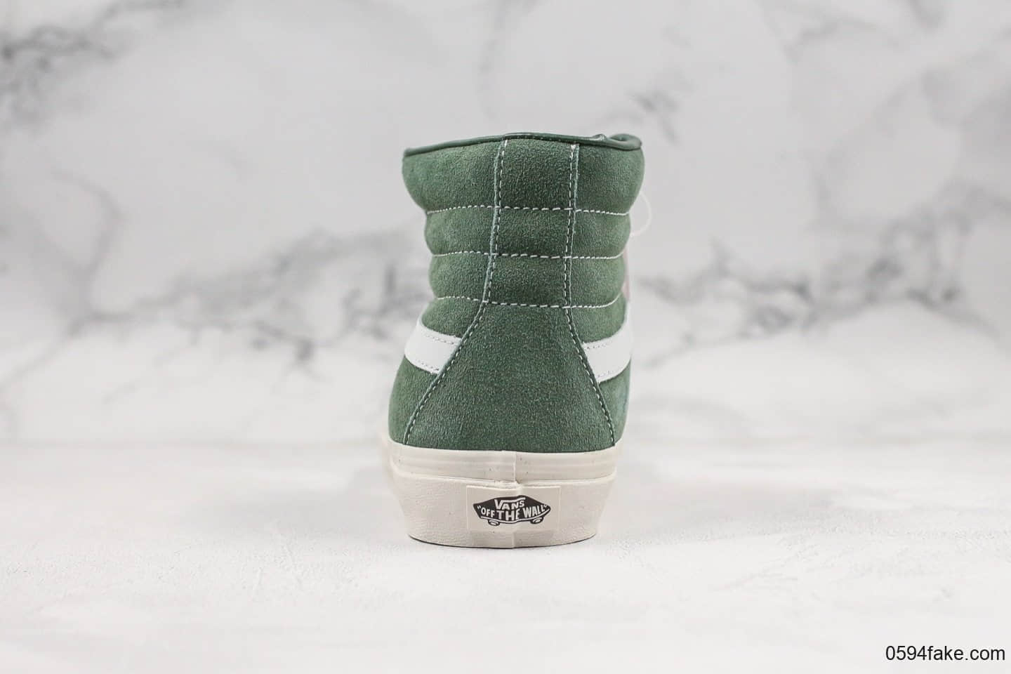 万斯Vans Sunde Sk8-Hi纯原版本高帮麂皮橄榄绿顶级硫化工艺原档案数据开发原厂DT钢印欢迎对比细节
