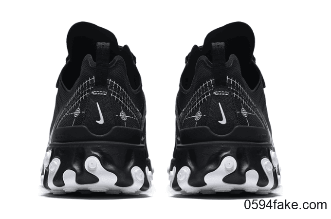 Nike React Element 55还有黑色线稿！情侣鞋没跑了！