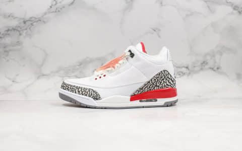 乔丹Air Jordan 3 Katrina纯原版本飓风爆裂纹AJ3原装进口皮料内置气垫原盒原标 货号：136064-116