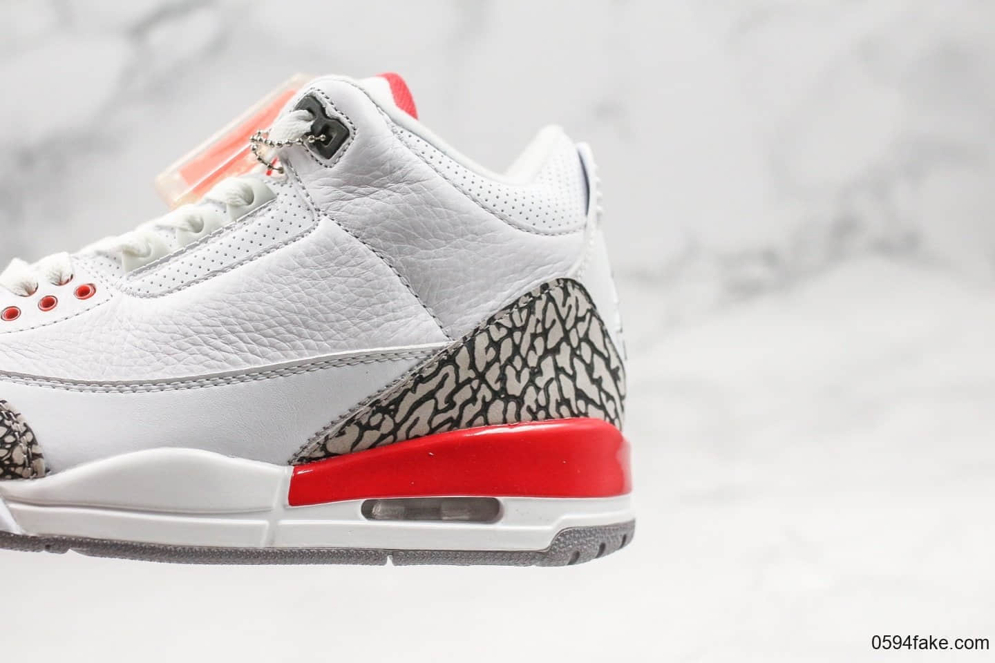 乔丹Air Jordan 3 Katrina纯原版本飓风爆裂纹AJ3原装进口皮料内置气垫原盒原标 货号:136064-116