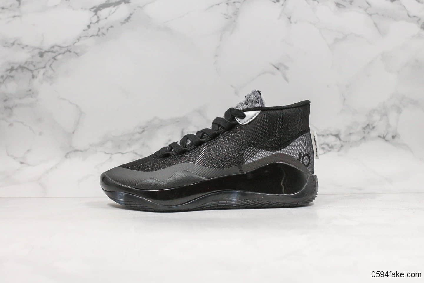 耐克Nike Zoom KD12 EP SJX纯原版本杜兰特12带篮球鞋纯黑内置双Zoom气垫加持支持高强度实战 货号：AR4230-003