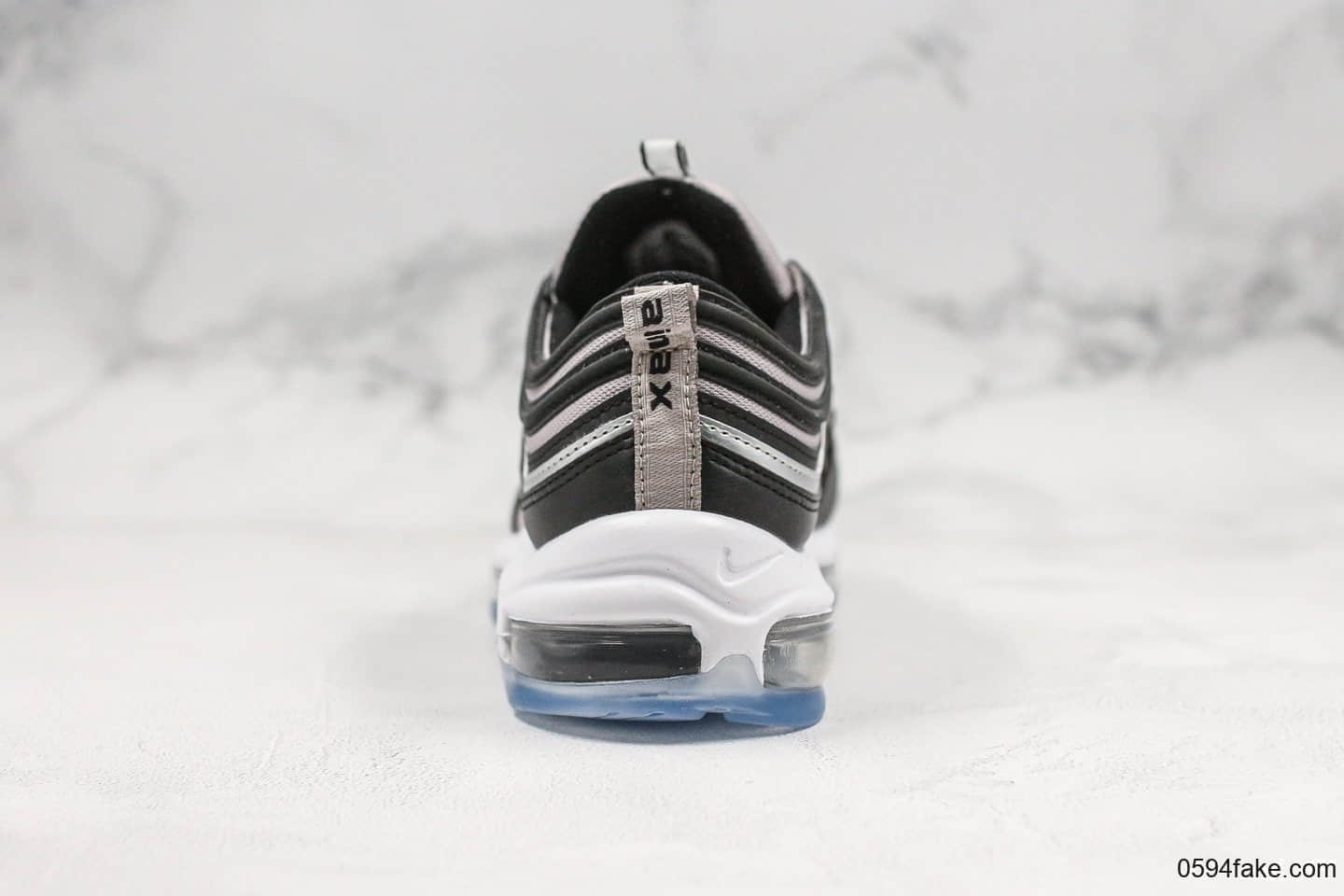 耐克Nike Air Max 97 RFT GS纯原版本灰黑子弹头气垫鞋原厂真气垫区别市面通货版本细节可随意对比 货号:BQ8437-001