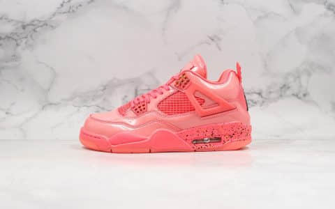 乔丹Air Jordan 4 Retro NRG纯原版本粉红糖果AJ4漆皮镜面篮球鞋原鞋开模一比一打造进口皮料 货号：AQ9128-600
