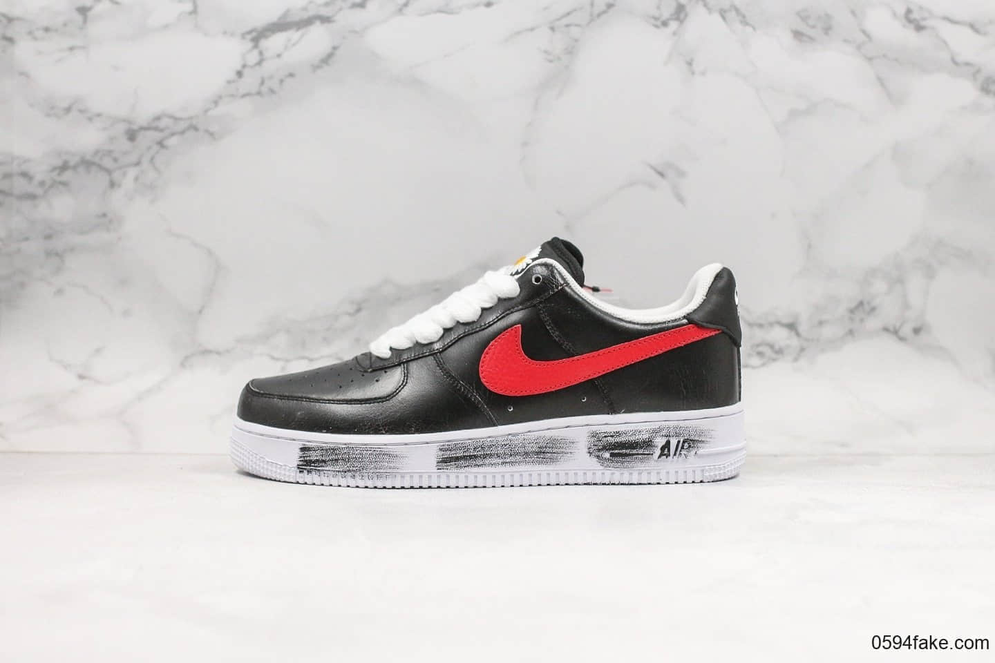 耐克PEACEMINUSONE X Nike AirForce 1 PMO Para-Noise纯原版本权志龙联名款空军一号小雏菊红勾刮刮乐内置气垫原盒原标原配件 货号:AQ3692-002