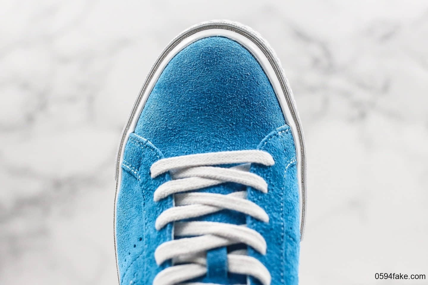 匡威Converse One Star公司级版本木村一星经典蓝色翻毛皮正确PU硅蓝中底原厂硫化大底正确无色差 货号：1616134