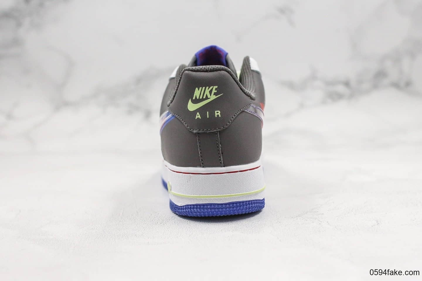 耐克Nike Air Force 1 Low GS 'Dunk It Script Swoosh纯原版本低帮空军一号手稿薰衣草紫内置气垫双勾设计 货号：CT1628-001