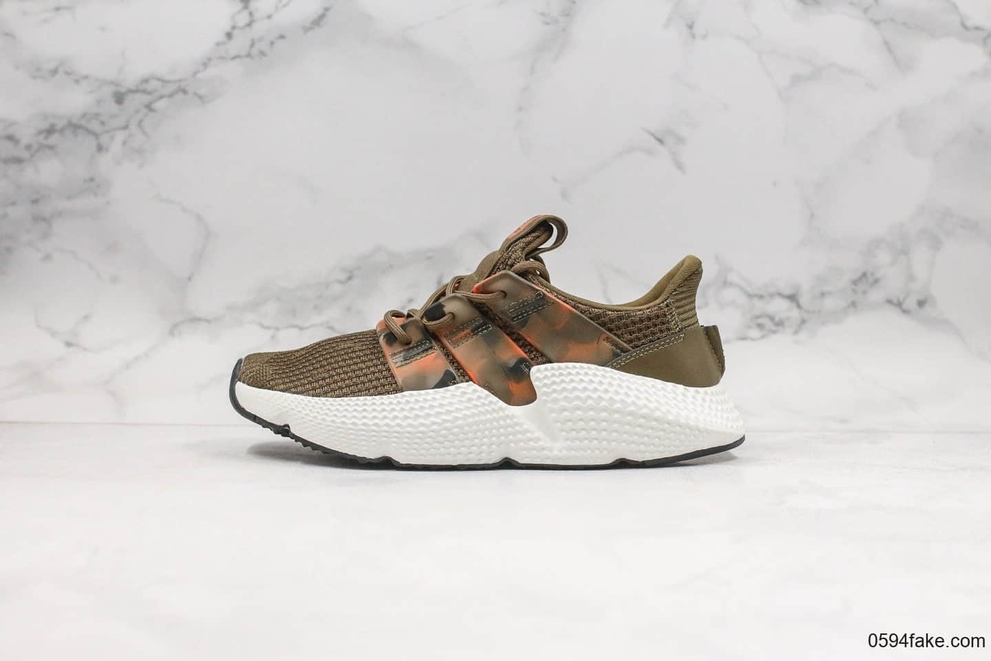 阿迪达斯Adidas Originals Prophere纯原版本恐惧鲨鱼棕色原盒原标区别市面通货版本正确TPU饰条 货号:EE4736