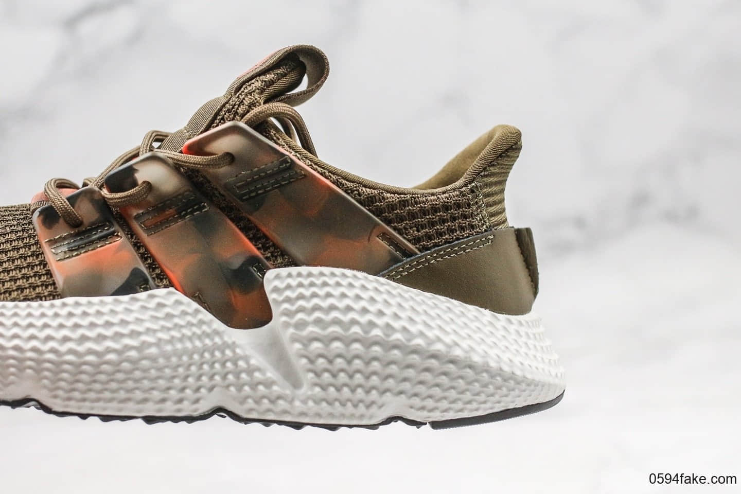 阿迪达斯Adidas Originals Prophere纯原版本恐惧鲨鱼棕色原盒原标区别市面通货版本正确TPU饰条 货号:EE4736