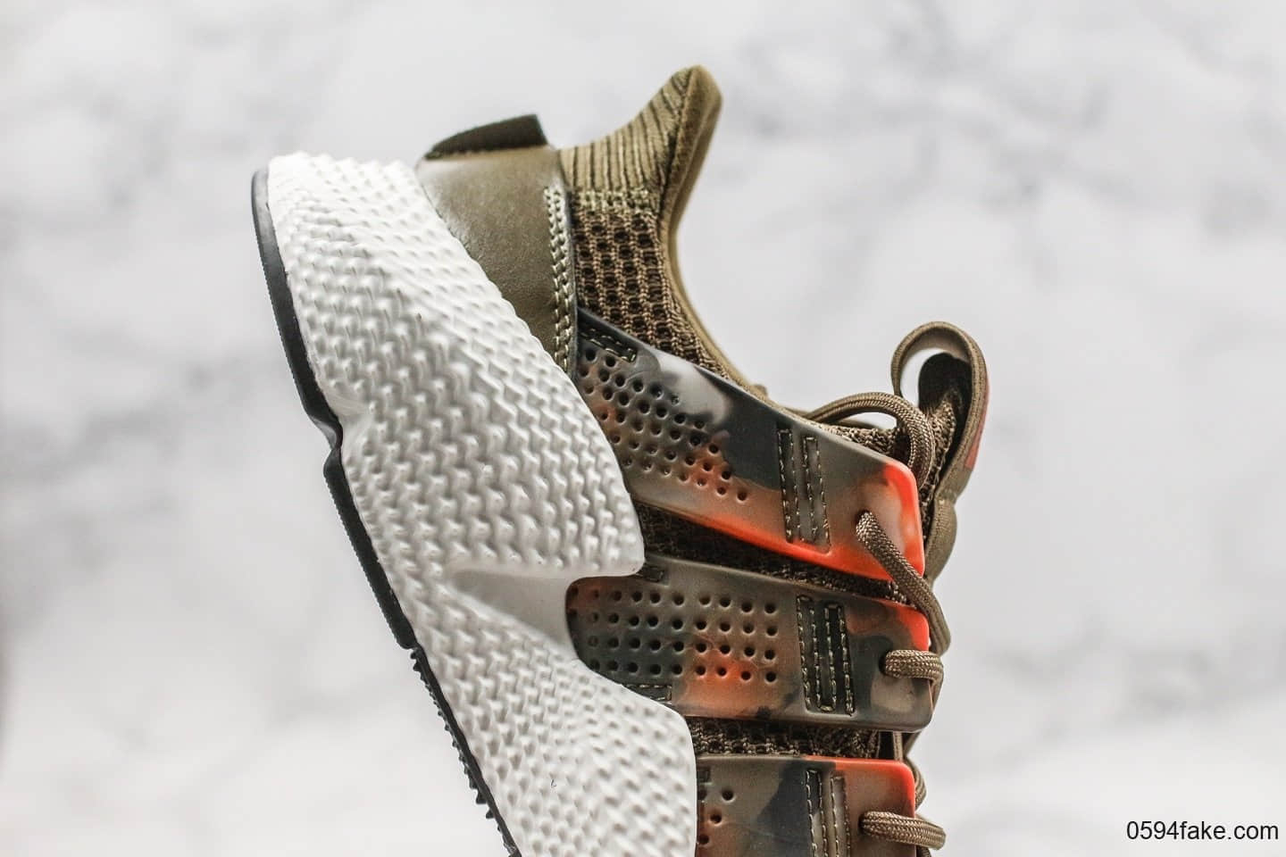 阿迪达斯Adidas Originals Prophere纯原版本恐惧鲨鱼棕色原盒原标区别市面通货版本正确TPU饰条 货号:EE4736