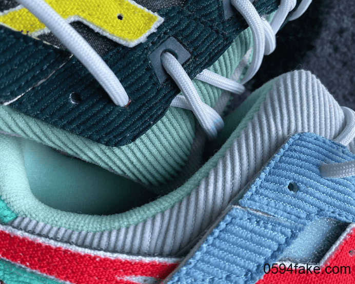 鸳鸯设计+灯芯绒拼接!重磅SW x atmos x ASICS 三方联名释出最新实物图!