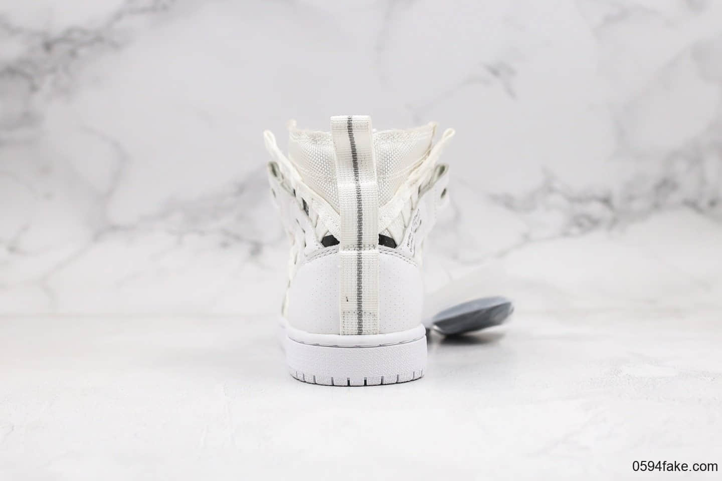 乔丹Air Jordan 1 RETRO HIGH OG纯原版本高帮AJ1编织铠甲白色原档案数据开发原盒原标 货号：CD6757-100