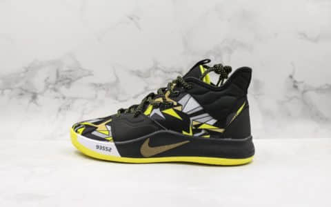 耐克Nike PG3 NASA EP纯原版本保罗乔治三代黑金配色内置气垫原档案数据开发支持实战 货号：AO2608-900