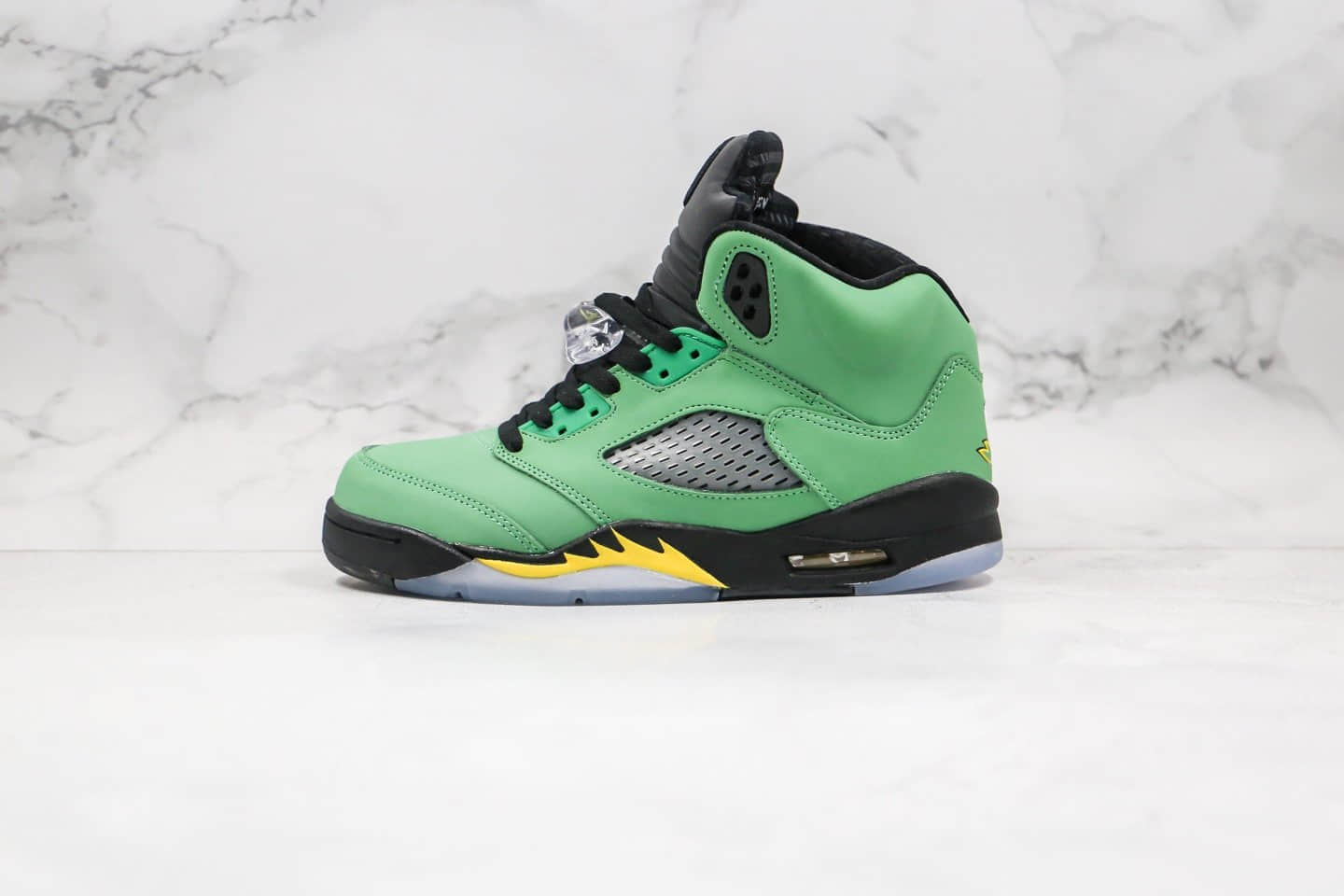 乔丹Air Jordan 5 SE Oregon Ducks纯原版本苹果绿AJ5篮球鞋内置气垫原盒原标 货号:CK6631-307