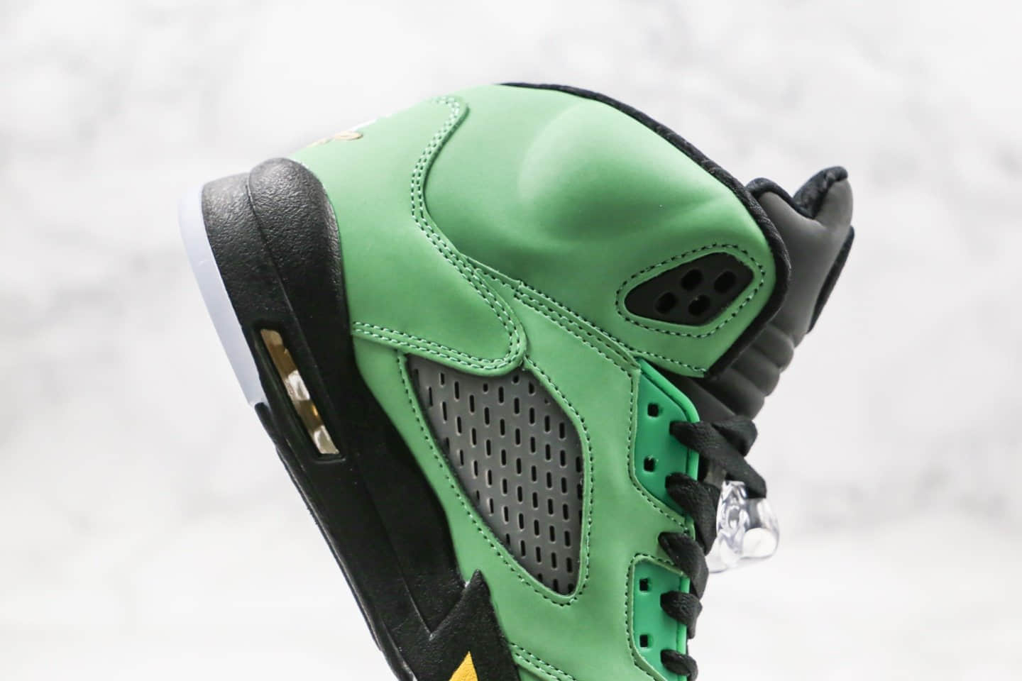 乔丹Air Jordan 5 SE Oregon Ducks纯原版本苹果绿AJ5篮球鞋内置气垫原盒原标 货号:CK6631-307