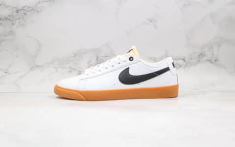 耐克NIKE ZOOM BLAZER LOW公司级版本低帮开拓者板鞋黑白色内置气垫原楦头纸板打造 货号：BQ4808-101