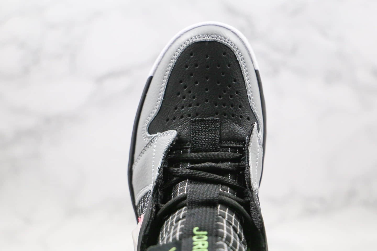 乔丹Air Jordan 1 React纯原版本高帮黑灰色瑞亚大底AJ1原档案数据开发正确后跟定型 货号：AR5321-002