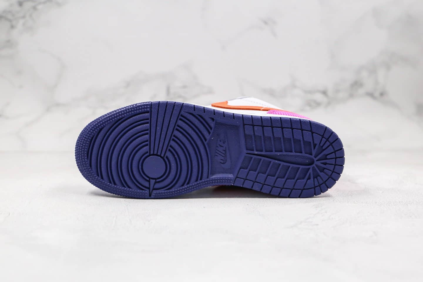 乔丹Air Jordan 1 Low GS Pink Corduroy纯原版本低帮AJ1白粉橙紫色拼接灯芯绒女神配色内置气垫原楦头纸板打造 货号：554723-502