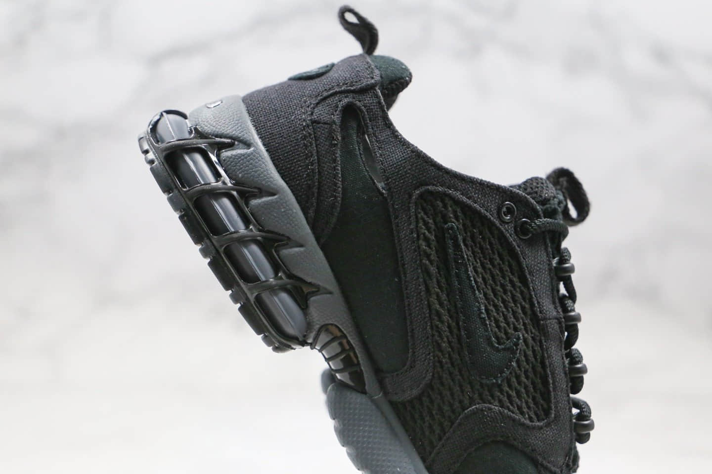 耐克Nike Air Zoom Spiridon Caged 2 x Stussy纯原版本斯图西联名款复古气垫鞋黑色原鞋开模一比一打造 货号:CQ5486-001