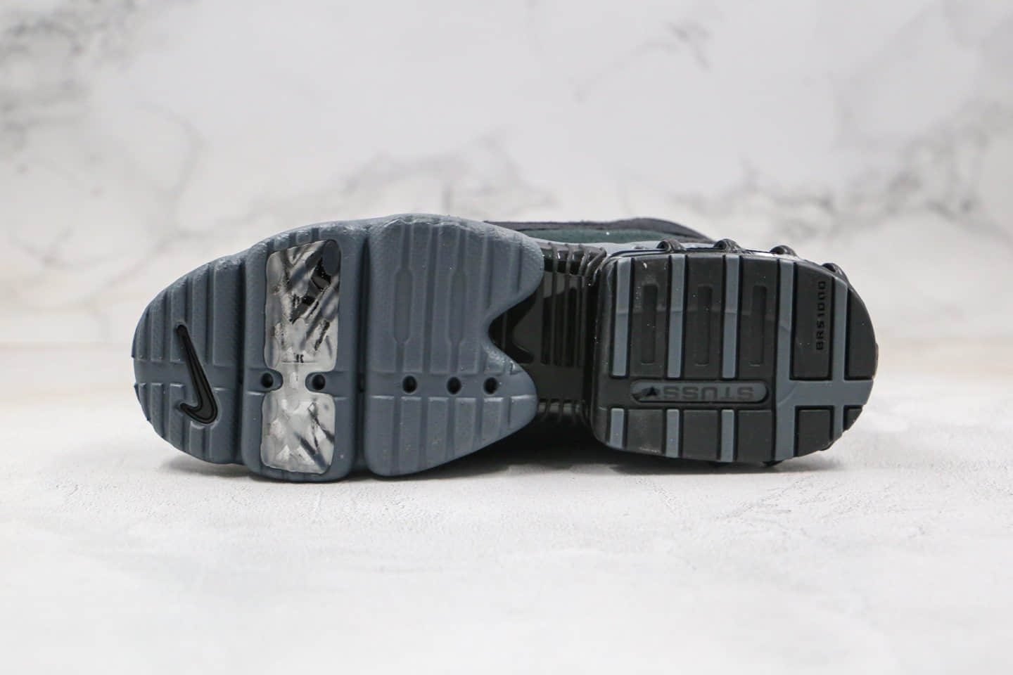 耐克Nike Air Zoom Spiridon Caged 2 x Stussy纯原版本斯图西联名款复古气垫鞋黑色原鞋开模一比一打造 货号:CQ5486-001