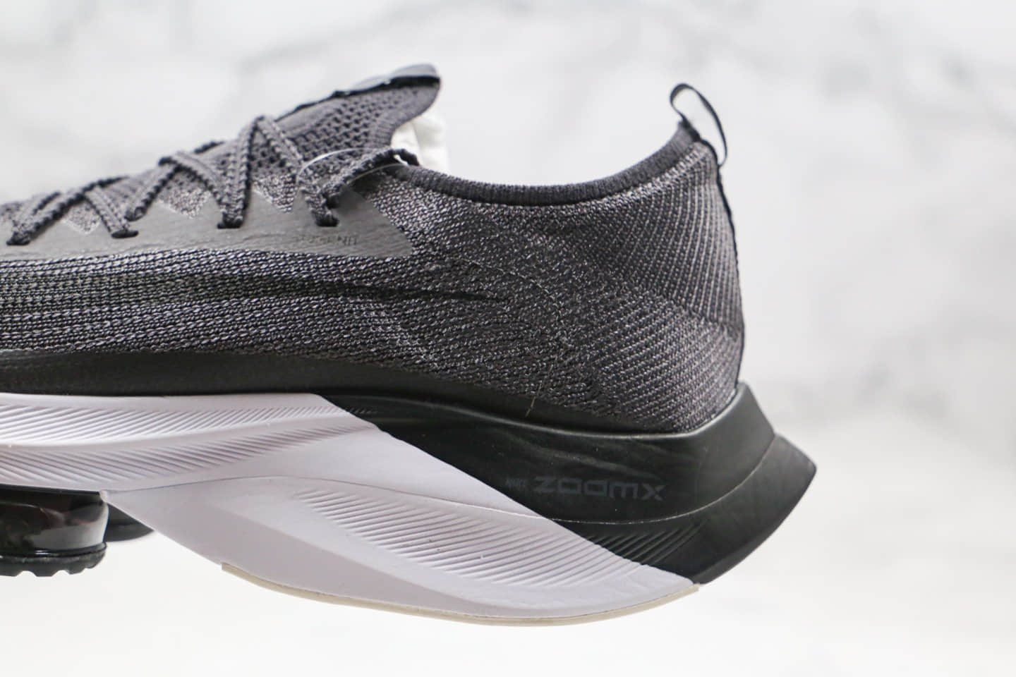 耐克Nike Air Zoom Alphafly NEXT%「破2」纯原版本马拉松厚底慢跑鞋黑白色内置气垫搭载内置碳板 货号:CI9925-002