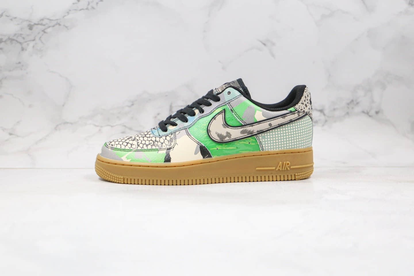 耐克Nike Air Force 1 Low City Of Dreams纯原版本低帮空军一号芝加哥主题豹纹野兽风格花纹拼接内置气垫原盒原标 货号:CT8441-002