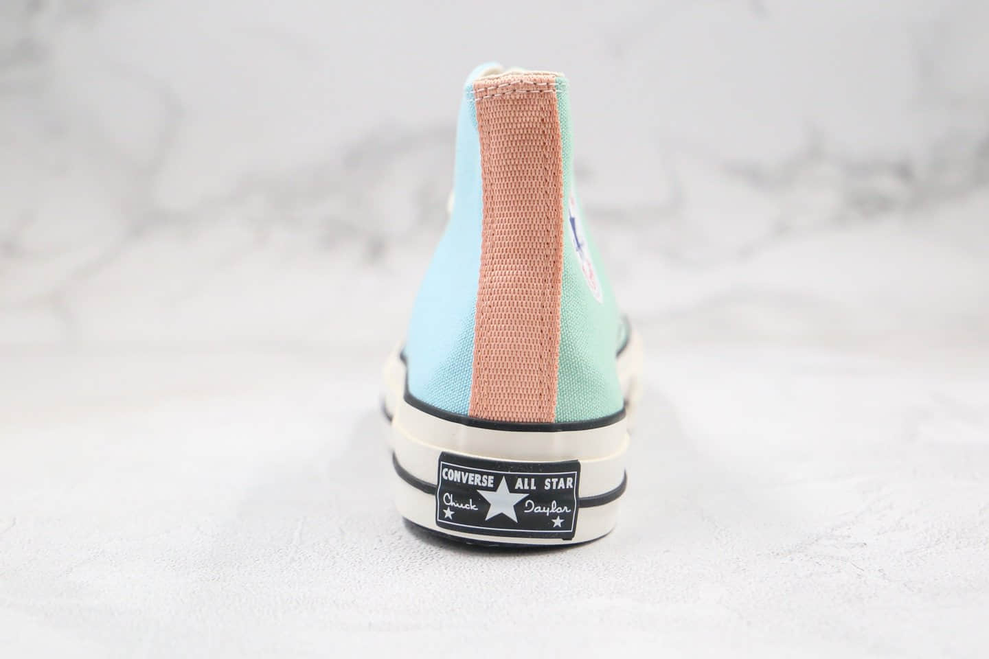 匡威Converse Addict 18SS公司级版本高帮三色拼色马卡龙彩虹拼接鸳鸯鞋面配色帆布鞋正确硅蓝PU软中底原盒原标