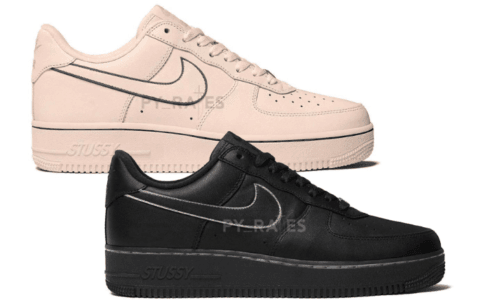 Stussy x Nike AF1 Low联名首度曝光！简约纯色风！
