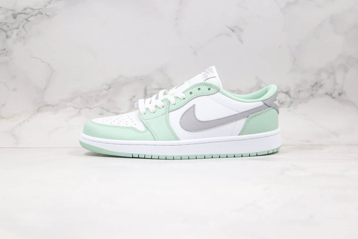 乔丹Air Jordan1 LoW OG NeutralGrey纯原版本低帮AJ1薄荷绿灰色内置气垫区别市面通货版本 货号:CZ0790-100