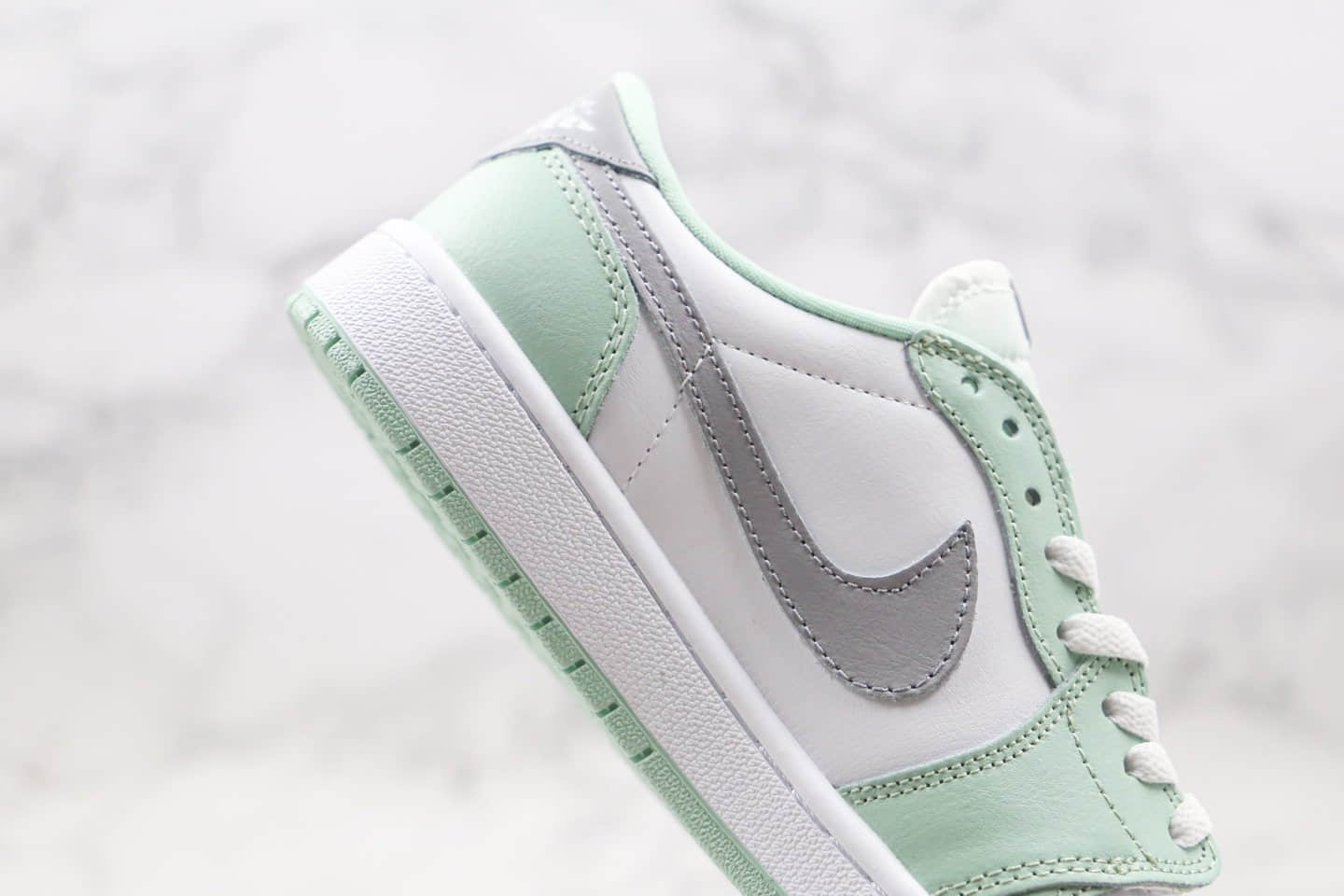 乔丹Air Jordan1 LoW OG NeutralGrey纯原版本低帮AJ1薄荷绿灰色内置气垫区别市面通货版本 货号:CZ0790-100