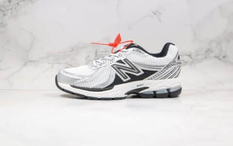 新百伦New Balance ML860复古慢跑老爹鞋纯原版本NB860白黑银色东莞中杰原厂材料原楦头纸板打造 货号：ML860XD