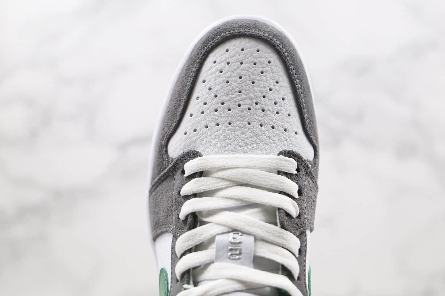 乔丹Air Jordan 1 low纯原版本低帮AJ1灰绿色麂皮配色篮球鞋内置气垫原档案数据开发 货号:309192-131