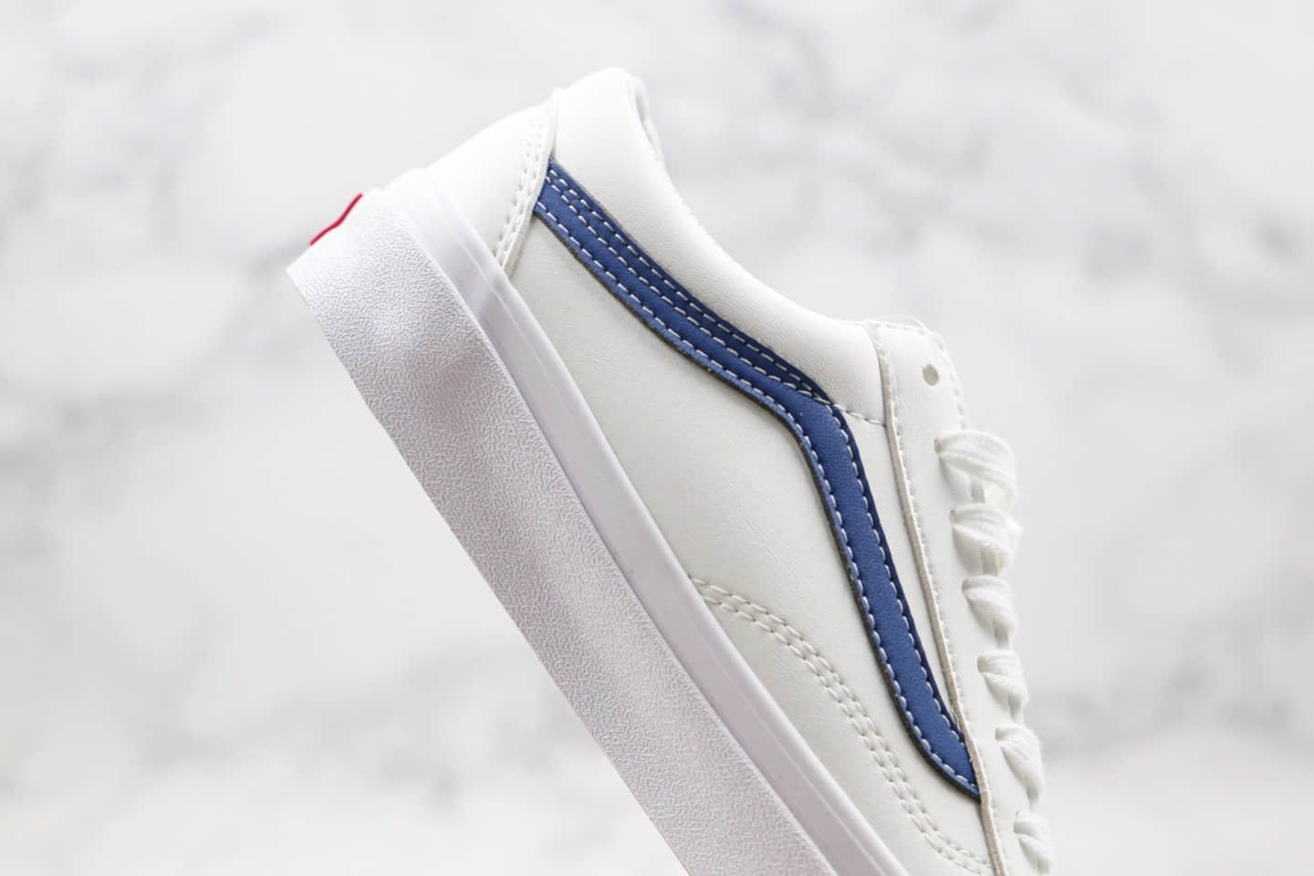 万斯Vans OG Style 36 LX公司级版本低帮硫化板鞋权志龙同款白蓝条原盒原标原档案数据开发