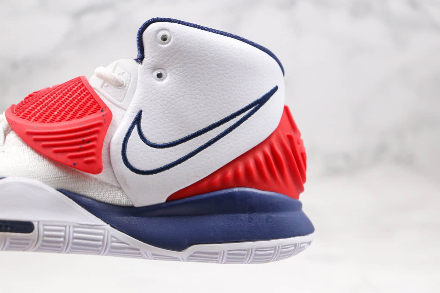 耐克Nike Kyrie 6纯原版本欧文6代白蓝红色篮球鞋内置气垫支持实战 货号:BQ4630-102